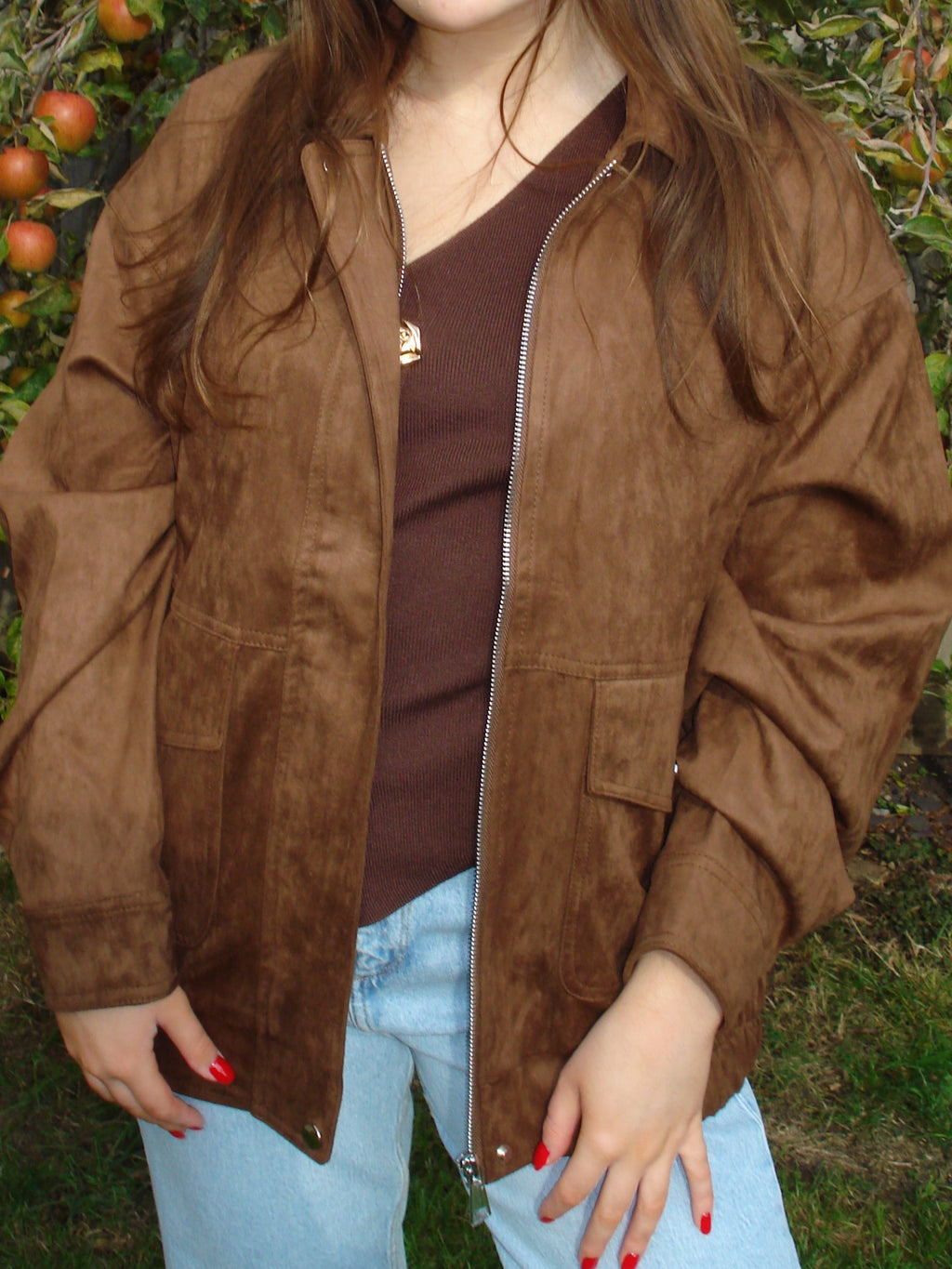 'Sienna' Faux Suede Jacket